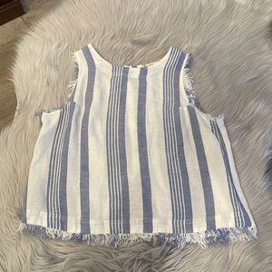 Altar’d State Blue/White Stripped Tank Top